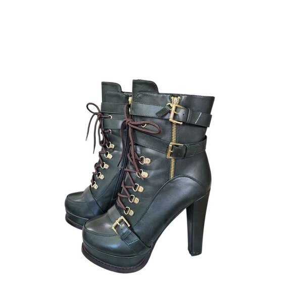 Luichiny Women's Storm Chaser Motorcycle Boot US 11 Black - Picture 2 of 12